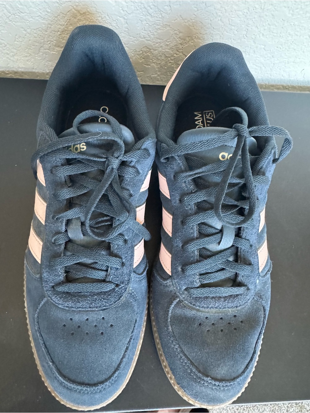 Adidas Women's Breaknet Sleek sneakers Aurora Ink and Blush Pink